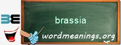 WordMeaning blackboard for brassia